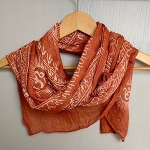 World Market Orange Ohm Scarf